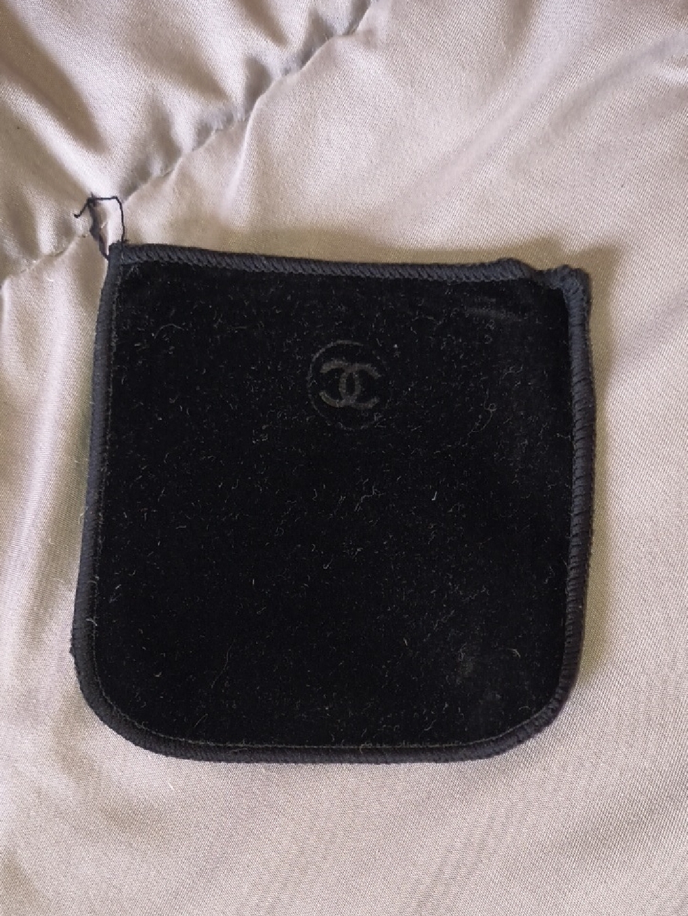 Chanel Small Black Velvet Bag